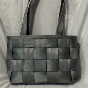 Harveys Vintage Original Seatbelt Bag Gray/Steel/Silver
